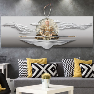 齊天大聖立體浮雕壁畫